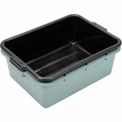 Winco PL-7K - Dish Box, Black, 21-1/2"D x 15-3/4"W x 7-1/4"H, NSF -Server & Expediter Supplies Sales B1357721 04 1