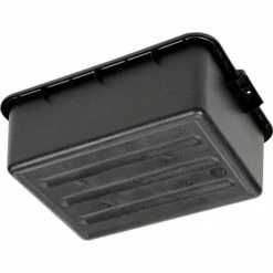 Winco PL-7K - Dish Box, Black, 21-1/2"D x 15-3/4"W x 7-1/4"H, NSF -Server & Expediter Supplies Sales B1357721 06 1