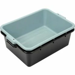 Winco PL-7G - Bus Box, Gray, Polypropylene, 21-1/2"D x 15-3/4"W x 7-1/4"H, NSF -Server & Expediter Supplies Sales B1357743 04 1