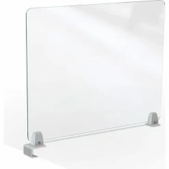 MooreCo Clear Acrylic 24"H x 29"W Center Clamp Acrylic Panel 4mm Thick -Server & Expediter Supplies Sales BLI 45263