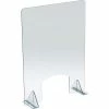 Braeside Displays HP-2432-HP Countertop Sneeze Guard, Acrylic 23-1/2"W x 31-1/2"H - Pkg Qty 2 -Server & Expediter Supplies Sales BXH HP 2432 HP
