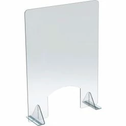 Braeside Displays HP-2432-HP Countertop Sneeze Guard, Acrylic 23-1/2"W x 31-1/2"H - Pkg Qty 2