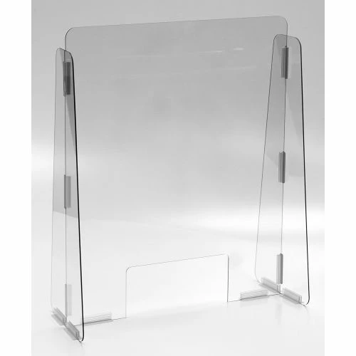 Vestil Cashier Guard, Polycarbonate 23"W x 28"H 3 Vestil Cashier Guard, Polycarbonate 23"W x 28"H