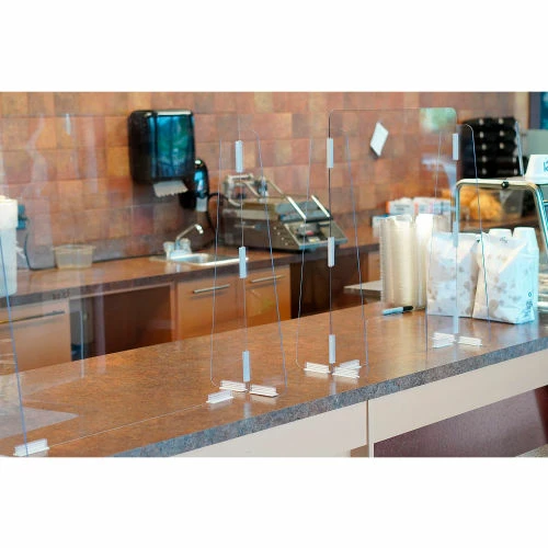 Vestil Cashier Guard, Polycarbonate 31"W x 28"H 5 Vestil Cashier Guard, Polycarbonate 31"W x 28"H - Image 3