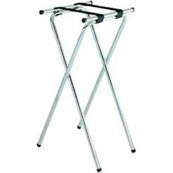 Gaychrome Tray Stand, 19" x 16" Top x 36" High, Extra Tall "back-saver", 2-1/4" Black Straps (Single Pack)