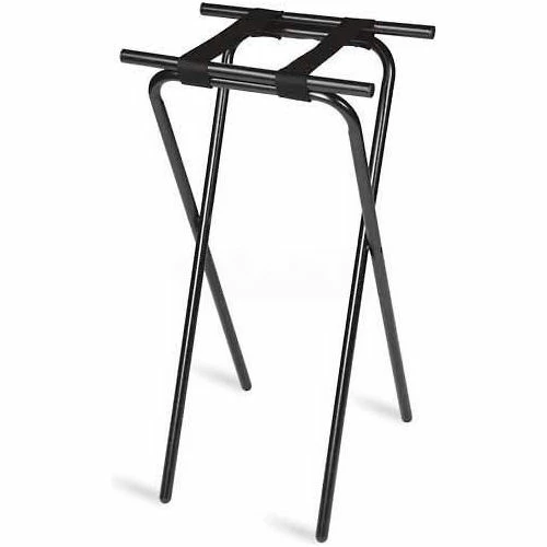 Gaychrome Tray Stand, 19" x 16" Top x 31" High, 2-1/4" Black Straps, non-marking Plastic feet (6 Per Case) 3 Gaychrome Tray Stand, 19" x 16" Top x 31" High, 2-1/4" Black Straps, non-marking Plastic feet (6 Per Case)