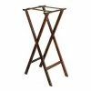 Gaychrome Flat Wood Tray Stand, 18-1/2" x 17" Top x 38" High, Extra Tall, 2-1/4" Brown Straps (5 Per Case) 1 Gaychrome Flat Wood Tray Stand, 18-1/2" x 17" Top x 38" High, Extra Tall, 2-1/4" Brown Straps (5 Per Case) -Server & Expediter Supplies Sales CNT 1178