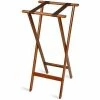 Gaychrome Tray Stand, Extra Tall, Wood, Bottom Strap only, Brown Straps, (5 Per Case) -Server & Expediter Supplies Sales CNT 1178BSO