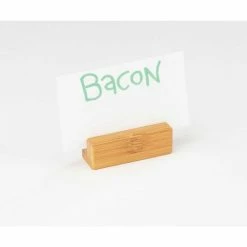 Cal-Mil 1543-60 Bamboo Block Sign Holder 2-1/4"W x 3/4"D x 3/4"H - Pkg Qty 6