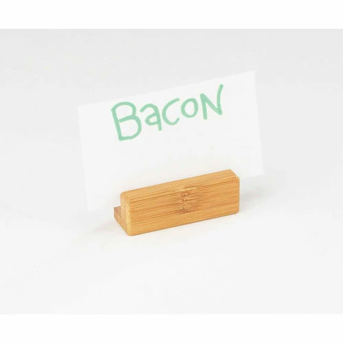 Cal-Mil 1543-60 Bamboo Block Sign Holder 2-1/4"W x 3/4"D x 3/4"H - Pkg Qty 6 3 Cal-Mil 1543-60 Bamboo Block Sign Holder 2-1/4"W x 3/4"D x 3/4"H - Pkg Qty 6