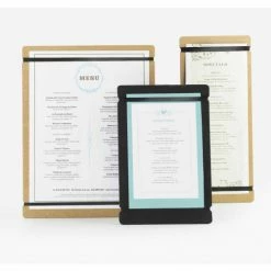 Cal-Mil 2034-57-13 Menu Board 5"W x 7"H Black - Pkg Qty 6