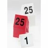 Cal-Mil 226-2 Break Resistant Number Tents #51 to 75 Red 3"W x 3"H -Server & Expediter Supplies Sales CP6 226 2