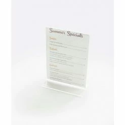 Cal-Mil 506 Classic Uprite Tabletop Cardholder 4"W x 6"H - Pkg Qty 24