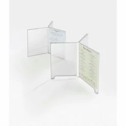 Cal-Mil 575 Classic 3-Wing Tabletop Cardholder 4"W x 4"D x 6"H - Pkg Qty 24