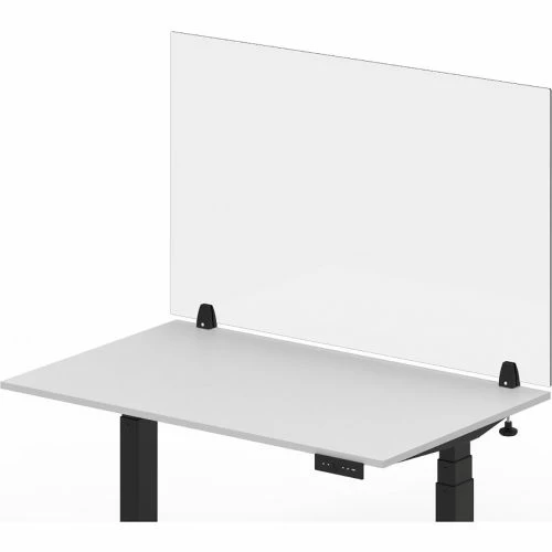Luxor RECLAIM® Acrylic Sneeze Guard Desk Divider - 48" x 30" - Clear 4 Luxor RECLAIM® Acrylic Sneeze Guard Desk Divider - 48" x 30" - Clear - Image 2