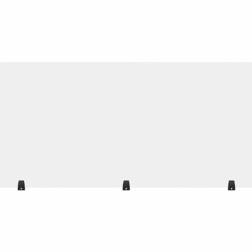 Luxor RECLAIM® Acrylic Sneeze Guard Desk Divider, Freestanding - 60" x 30" - Clear 3 Luxor RECLAIM® Acrylic Sneeze Guard Desk Divider, Freestanding - 60" x 30" - Clear