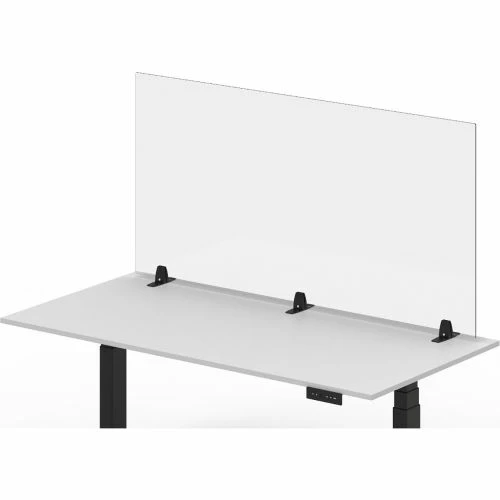 Luxor RECLAIM® Acrylic Sneeze Guard Desk Divider, Freestanding - 60" x 30" - Clear 4 Luxor RECLAIM® Acrylic Sneeze Guard Desk Divider, Freestanding - 60" x 30" - Clear - Image 2