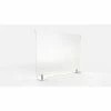 Ghent Desktop Protection Screen - Freestanding 24"W x 24"H, Frosted Thermoplastic -Server & Expediter Supplies Sales DPSF2424 F