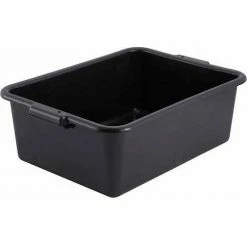 Winco PL-7K - Dish Box, Black, 21-1/2"D x 15-3/4"W x 7-1/4"H, NSF -Server & Expediter Supplies Sales DWL PL 7K
