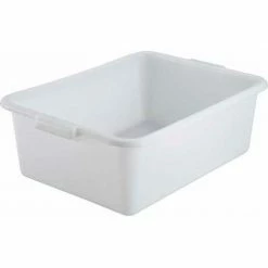 Winco PL-7W - Dish Box, White, 20-1/2" x 17-1/8" x 7" - Pkg Qty 12