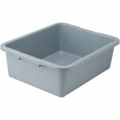 Winco PLW-7G 20.75" x 16.75" x 7" Premium Heavy-Duty Dish Box, Gray