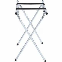 Winco TSY-1A Folding Tray Stand, 31" H, Chrome - Pkg Qty 6