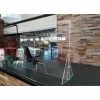 Easy Shield Customer Service Panel & Breath Guard, Polycarbonate 35"W x 14"D x 42"H -Server & Expediter Supplies Sales Easy Shield Countertop