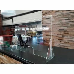 Easy Shield Customer Service Panel & Breath Guard, Polycarbonate 35"W x 14"D x 42"H