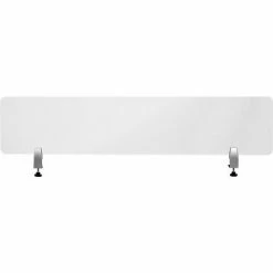 Flash Furniture Clear Acrylic Desk Partition with Hardware, 12"H x 55"W -Server & Expediter Supplies Sales FBR DDIA 30139 GG inset1