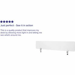 Flash Furniture Clear Acrylic Desk Partition with Hardware, 12"H x 60"W 15 Flash Furniture Clear Acrylic Desk Partition with Hardware, 12"H x 60"W -Server & Expediter Supplies Sales FBR DDIA 30152 GG REVIEW