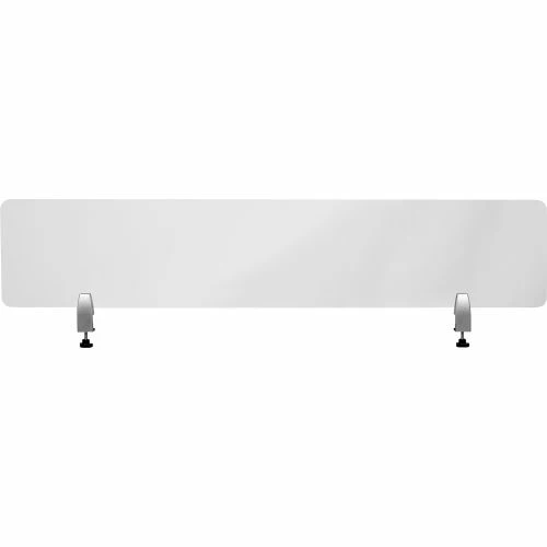 Flash Furniture Clear Acrylic Desk Partition with Hardware, 12"H x 60"W 10 Flash Furniture Clear Acrylic Desk Partition with Hardware, 12"H x 60"W - Image 8