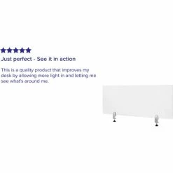 Flash Furniture Clear Acrylic Desk Partition with Hardware, 18"H x 47"W 15 Flash Furniture Clear Acrylic Desk Partition with Hardware, 18"H x 47"W -Server & Expediter Supplies Sales FBR DDIA 45119 GG REVIEW