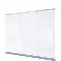 Global Industrial™ Ceiling Mounted Personal Safety Partition 54"W x 36"H - Clear -Server & Expediter Supplies Sales GFF 33467J