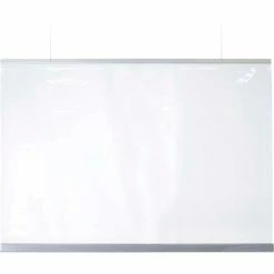 Global Industrial™ Ceiling Mounted Personal Safety Partition 54"W x 36"H - Clear -Server & Expediter Supplies Sales GFF 33467K