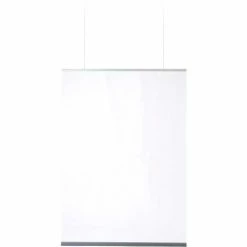 Global Industrial™ Ceiling Mounted Personal Safety Partition 54"W x 36"H - Clear -Server & Expediter Supplies Sales GFF 33467M