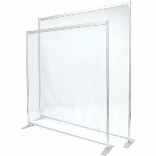 Global Industrial Floor Supported Portable Personal Safety Partition 2'W x 5'H - Clear 14 Global Industrial Floor Supported Portable Personal Safety Partition 2'W x 5'H - Clear - Image 12