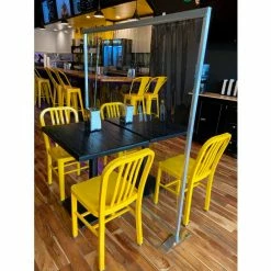 Global Industrial Floor Supported Portable Personal Safety Partition 2'W x 5'H - Clear 18 Global Industrial Floor Supported Portable Personal Safety Partition 2'W x 5'H - Clear -Server & Expediter Supplies Sales GFF 34132D 5