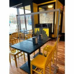 Global Industrial Floor Supported Portable Personal Safety Partition 2'W x 5'H - Clear 19 Global Industrial Floor Supported Portable Personal Safety Partition 2'W x 5'H - Clear -Server & Expediter Supplies Sales GFF 34132E 5