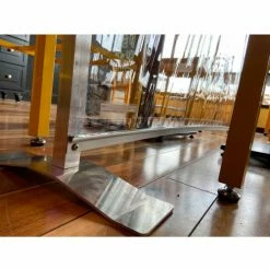 Global Industrial™ Floor Supported Portable Personal Safety Partition 3'W x 5'H - Clear -Server & Expediter Supplies Sales GFF 34132F 4