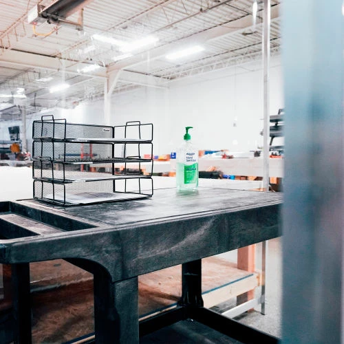 Global Industrial Personal Safety Cubicle, 6'L x 8'H, 3'6" Between Partitions, Clear 4 Global Industrial Personal Safety Cubicle, 6'L x 8'H, 3'6" Between Partitions, Clear - Image 2