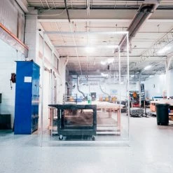 Global Industrial Personal Safety Cubicle, 6'L x 8'H, 3'6" Between Partitions, Clear 12 Global Industrial Personal Safety Cubicle, 6'L x 8'H, 3'6" Between Partitions, Clear -Server & Expediter Supplies Sales GFF 34178G