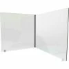 Ghent Desktop Personal Protection Screen 24"W x 24"D x 24"H, 2-Sided, Clear Thermoplastic 2 Ghent Desktop Personal Protection Screen 24"W x 24"D x 24"H, 2-Sided, Clear Thermoplastic -Server & Expediter Supplies Sales GHN DPSC2424 2S 24
