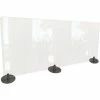 Ghent Desktop Free Standing Plastic Protection Screen - Clear - 59"W x 24"H -Server & Expediter Supplies Sales GHN DPSC2459 F