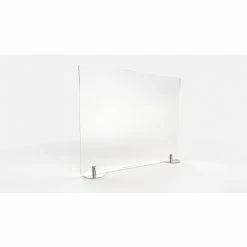 Ghent Desktop Protection Screen - Freestanding 24"W x 24"H, Frosted Thermoplastic -Server & Expediter Supplies Sales GHN DPSF2424 F