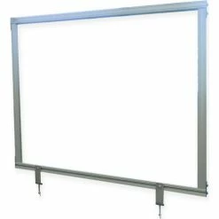 Ghent Desktop Acrylic Protection Screen - Frosted - 24"H x 59"W -Server & Expediter Supplies Sales GHN DPSF2459 A