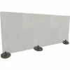 Ghent Desktop Free Standing Plastic Protection Screen - Frosted - 59"W x 24"H -Server & Expediter Supplies Sales GHN DPSF2459 F