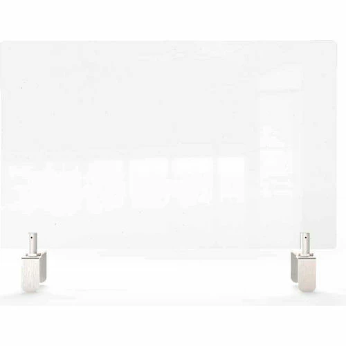 Ghent Clear Partition Extender with Attachable Clamps, 24"H x 29"W 6 Ghent Clear Partition Extender with Attachable Clamps, 24"H x 29"W - Image 4