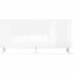 Ghent Clear Partition Extender with Attachable Clamps, 18"H x 59"W -Server & Expediter Supplies Sales GHN PEC A 3 feet 1
