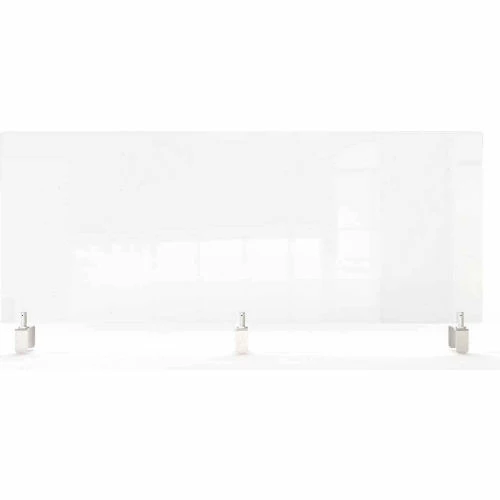 Ghent Clear Partition Extender with Attachable Clamps, 18"H x 48"W 6 Ghent Clear Partition Extender with Attachable Clamps, 18"H x 48"W - Image 4