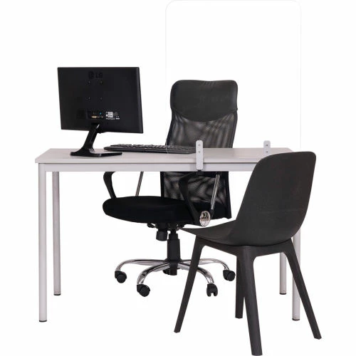 MasterVision Frameless Desk Glass Protector with Clamps, 35-2/5"W x 35-2/5"H 5 MasterVision Frameless Desk Glass Protector with Clamps, 35-2/5"W x 35-2/5"H - Image 3